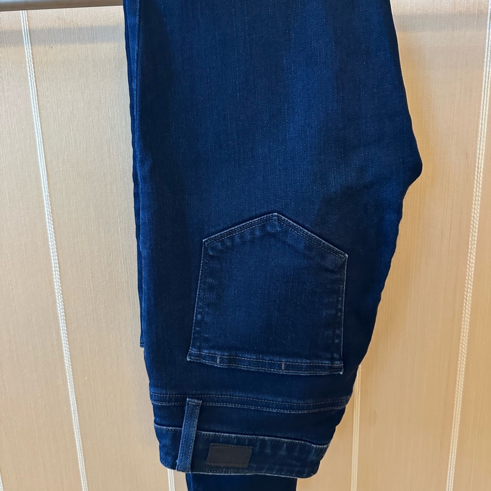 PAIGE Women's Dark Blue Hoxton Ankle Skinny Jeans